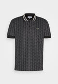 Lacoste Polo monogram - black/graphite