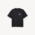 Balenciaga T-shirt Masking Tape Vestibilità Media da Uomo in Nero e Bianco