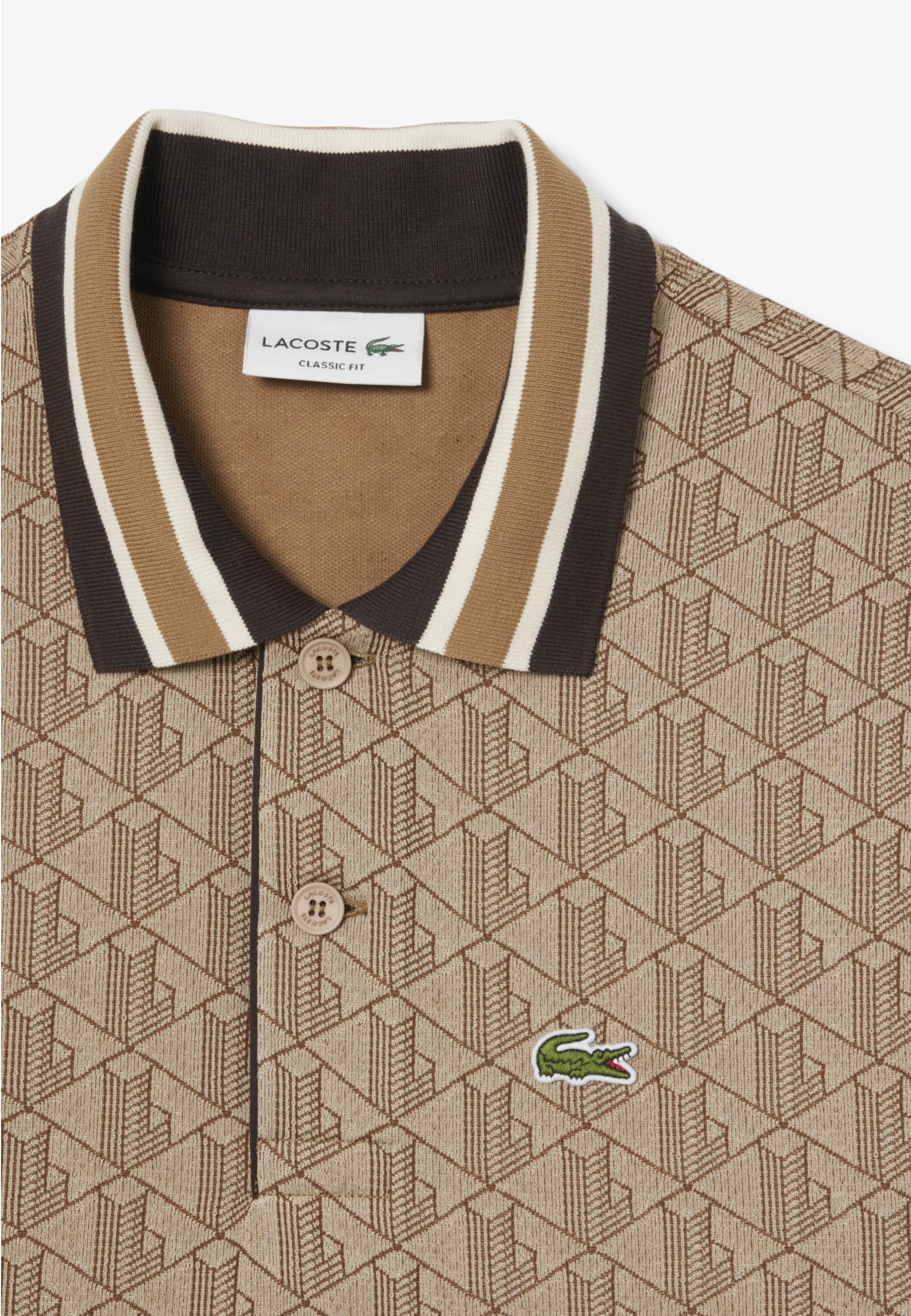 Lacoste Polo - beige marron ir
