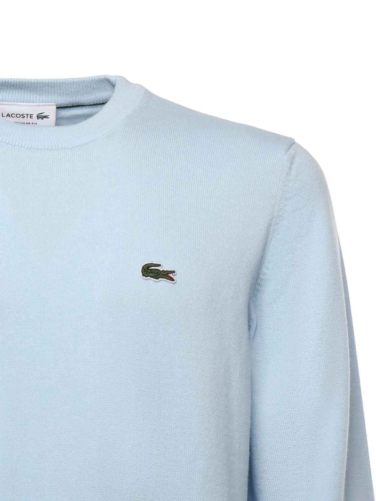 Lacoste Felpa girocollo con logo Lacoste ricamato