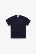 SUPERCULTURE T-shirt Blu con Stampa e Ricamo Montecarlo