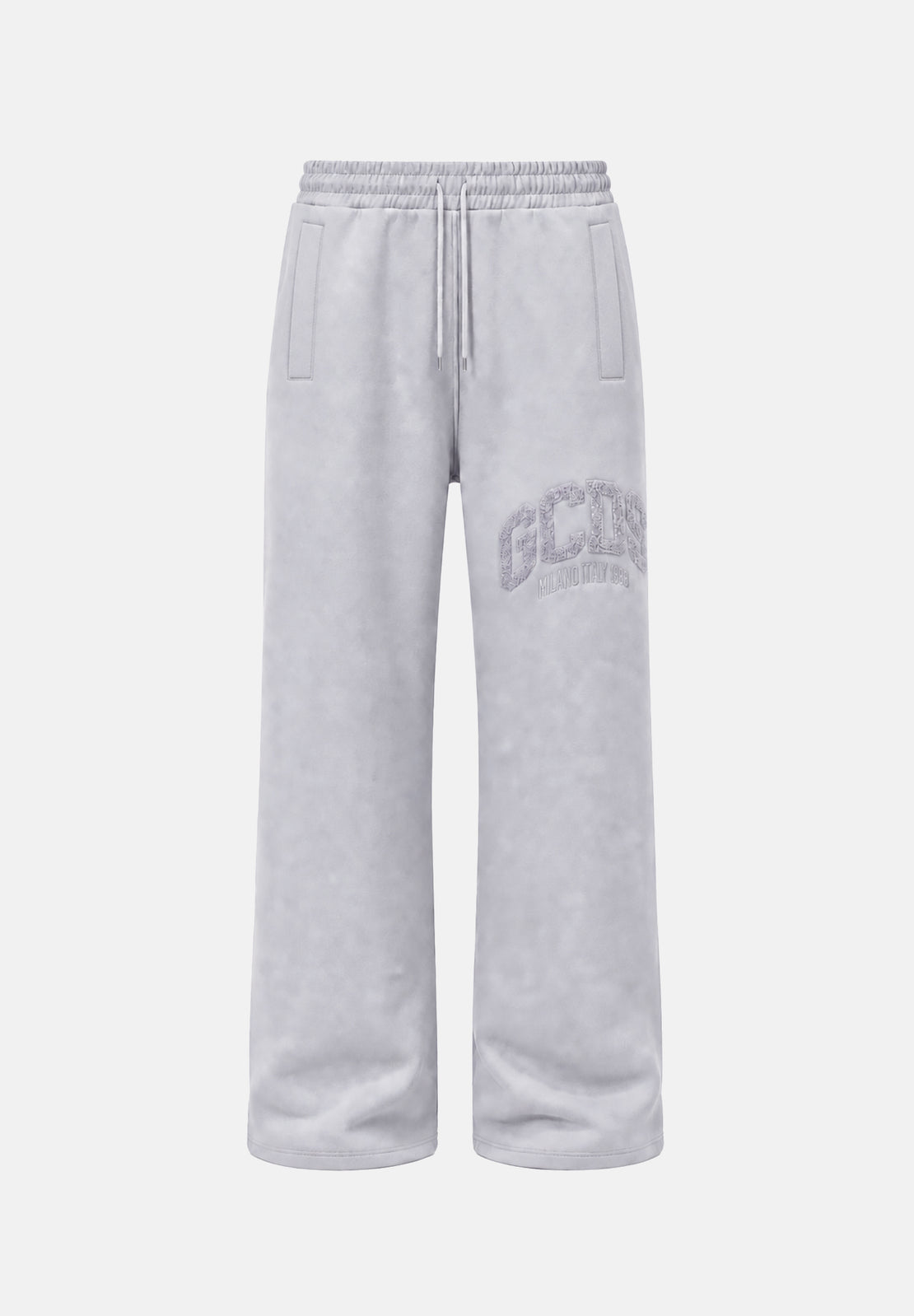GCDS Logo Lounge Pantalone grigio C2MWQI029F244932I