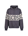 Felpa GCDS Band Logo Hoodie Periscope White | Con Cappuccio Unisex