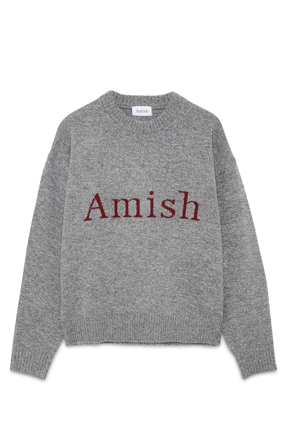 Amish maglia grigia in lana unisex