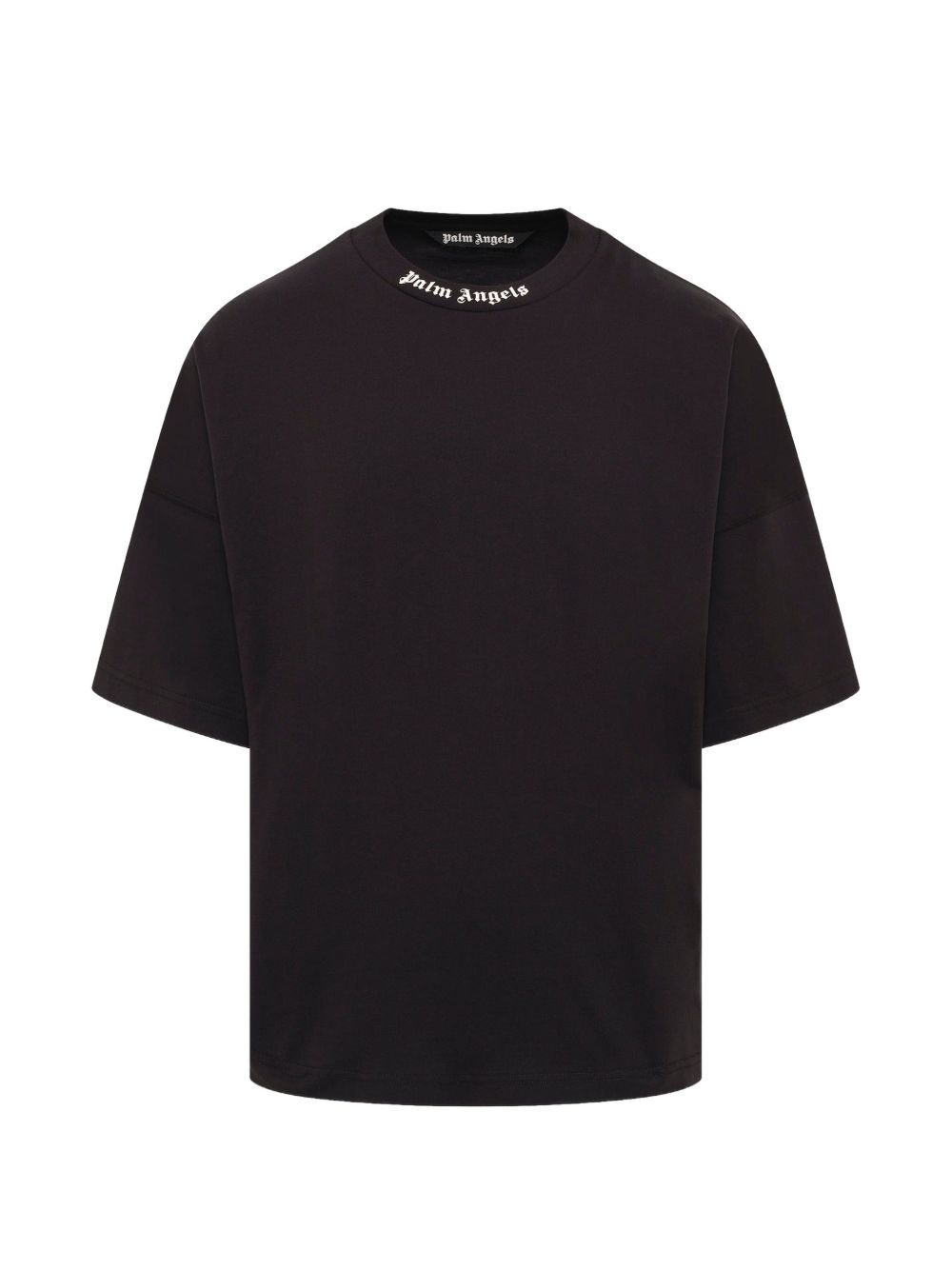 PALM ANGELS T-shirt Palm Angels da uomo nera con piccolo logo sul petto