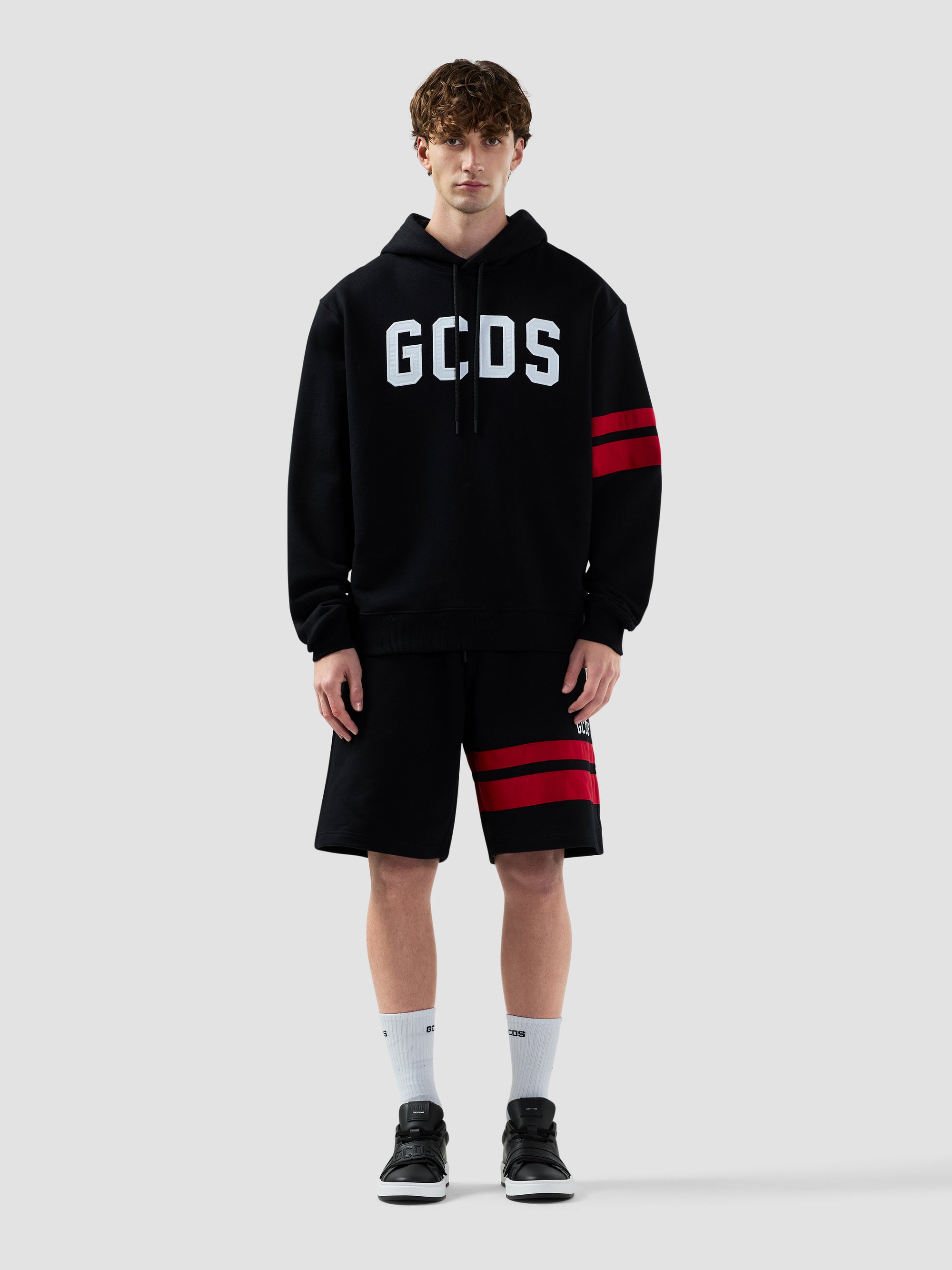 GCDS Felpa con cappuccio Logo Regular