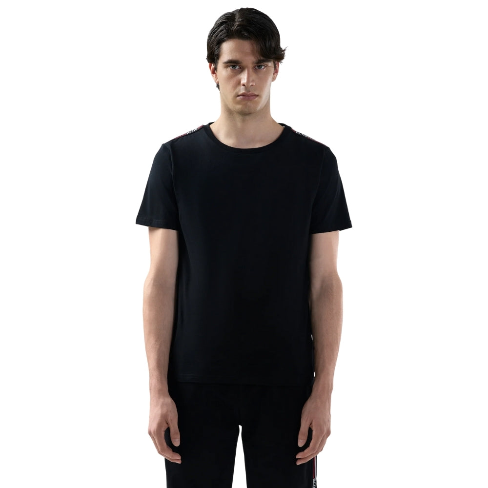 GCDS Logo Tape Ss T-Shirt GCDS Uomo Black