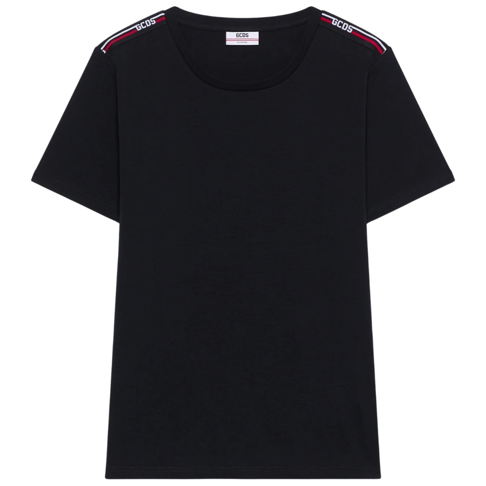 GCDS Logo Tape Ss T-Shirt GCDS Uomo Black