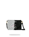 POCHETTE SPRAYGROUND 8919 CREAM CHECK SIDE DRIP CROSSBODY CLUTCH