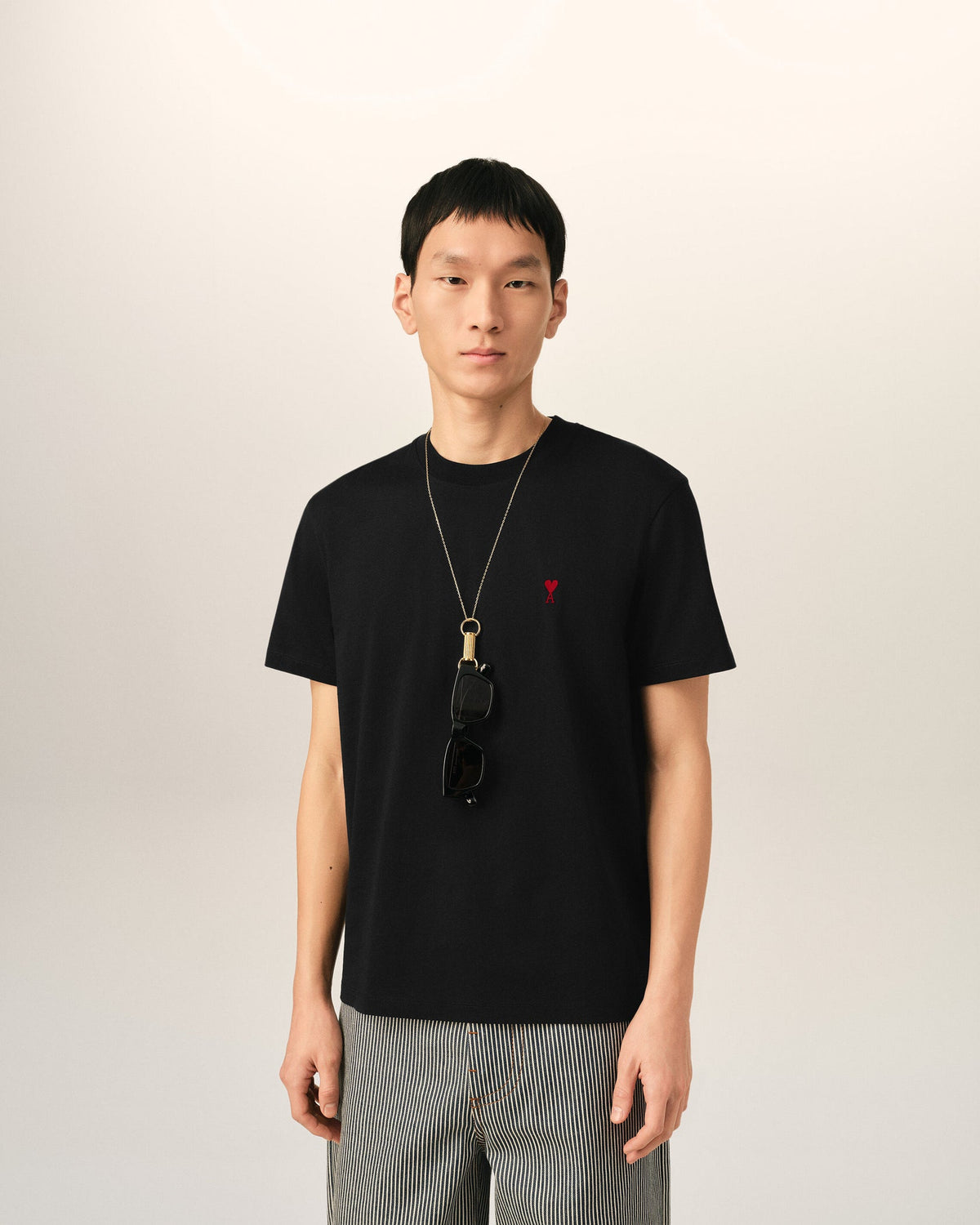 T-shirt Ami de Coeur in cotone nero