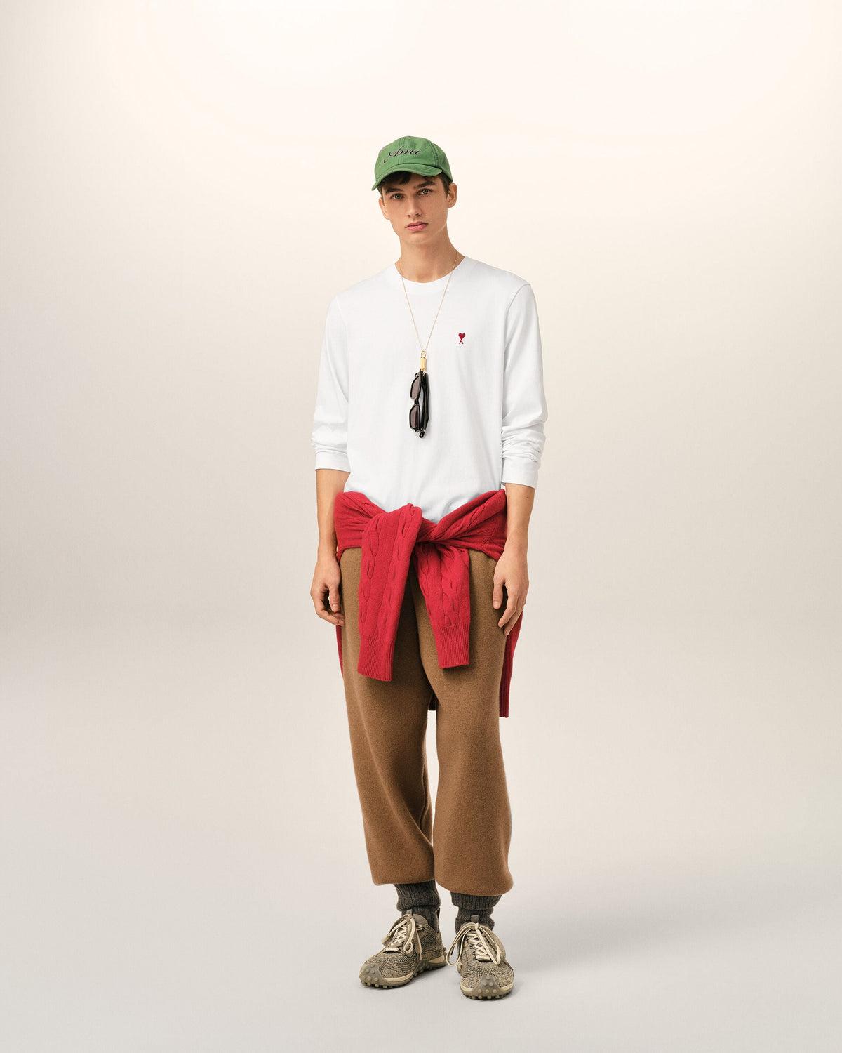 AMI Paris Longsleeve  Bianca Regular Fit
