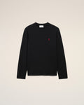 AMI Paris Longsleeve BFUTS235.724 Nero Regular Fit