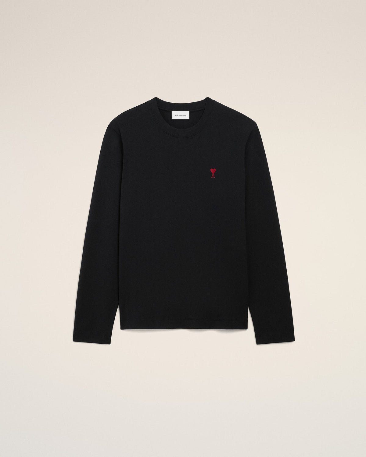 AMI Paris Longsleeve BFUTS235.724 Nero Regular Fit