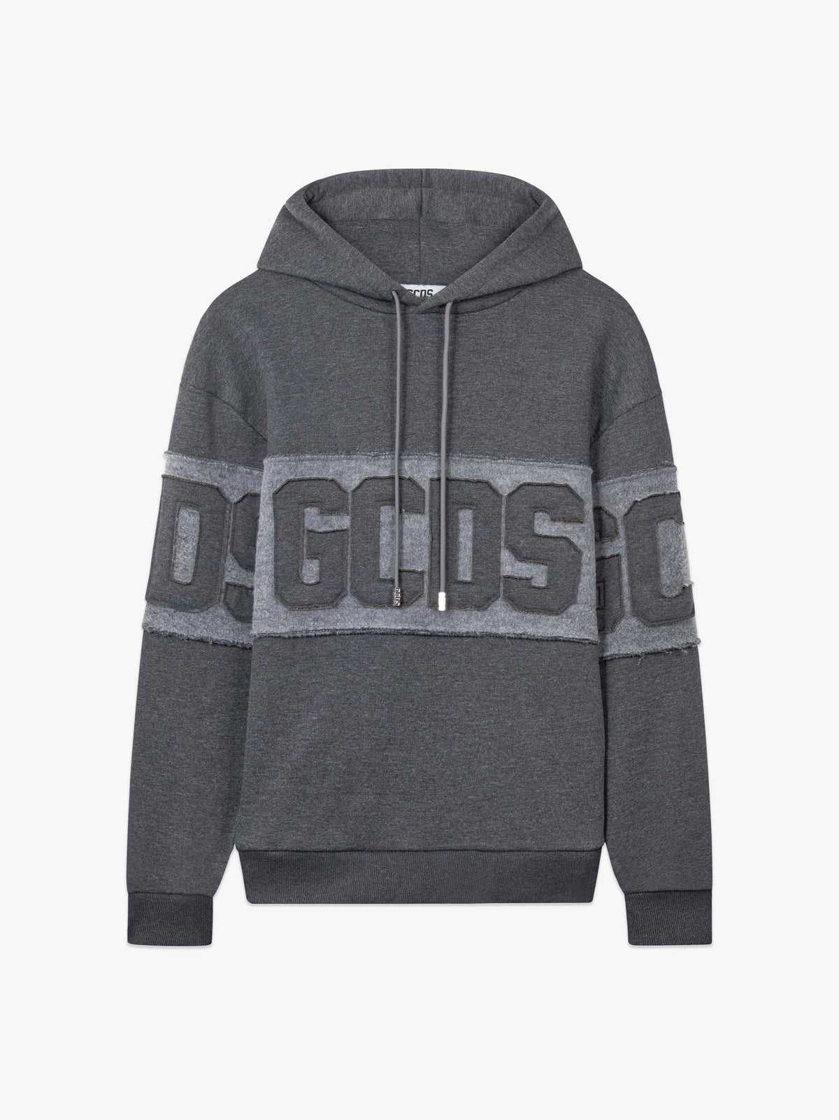 GCDS Felpa con Cappuccio con Patch Logo