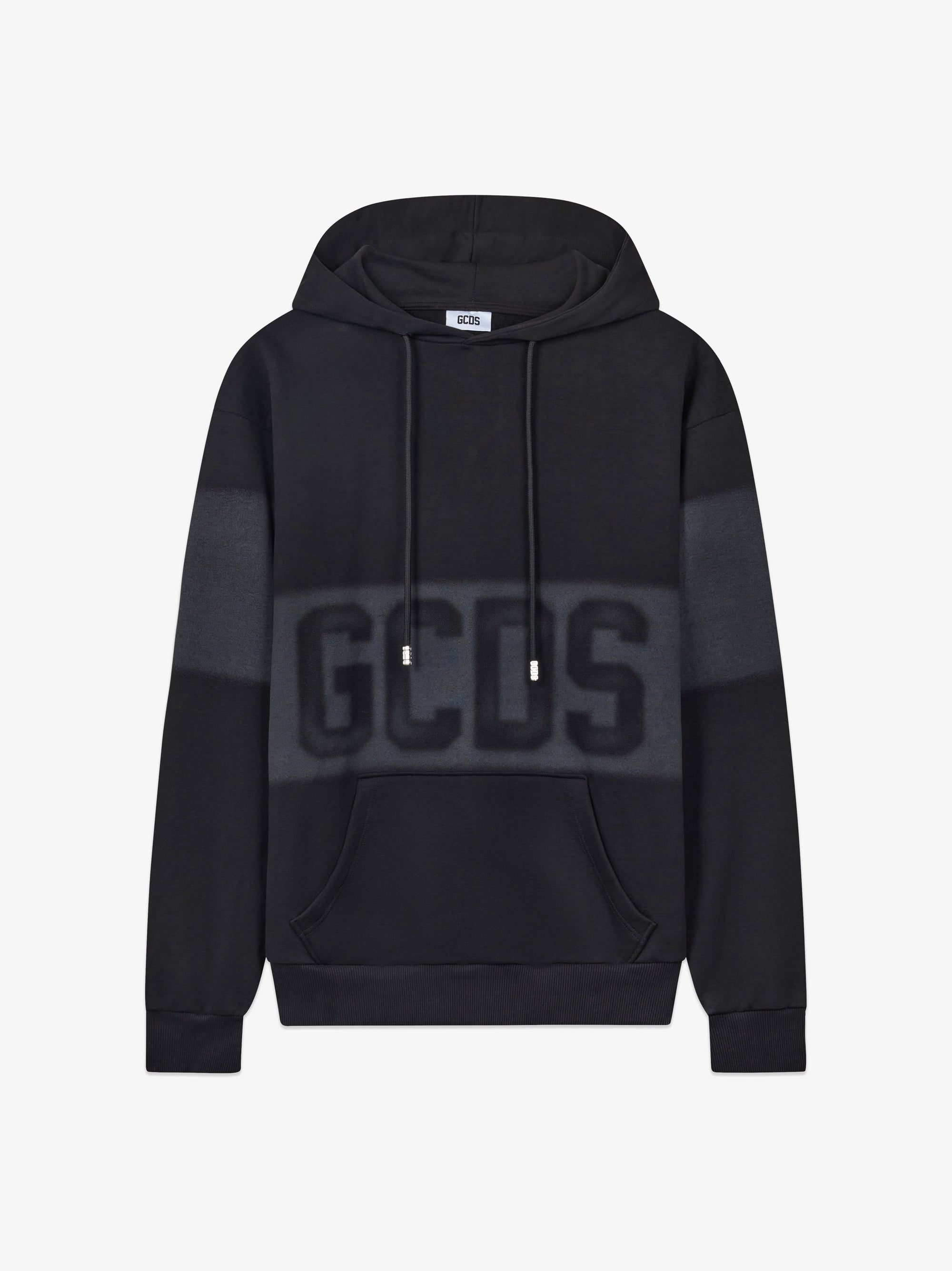 GCDS Felpa con Cappuccio effetto Spray Logo C2MWQE233F034