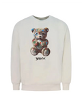 Felpa uomo girocollo con stampa frontale F6BWUASW040
