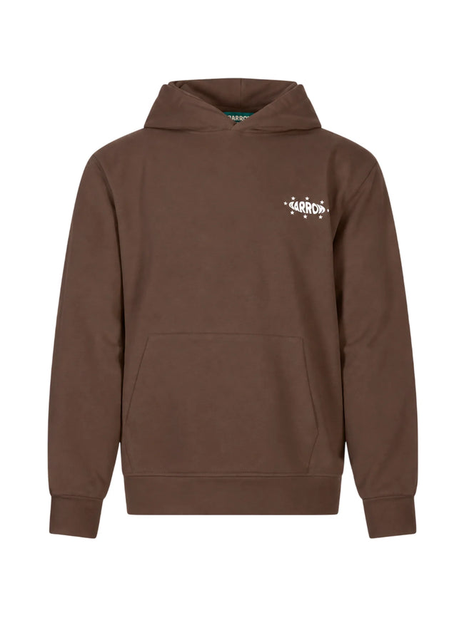 Barrow felpa unisex con cappuccio stampa logo marrone  F6BWUAHS0601050