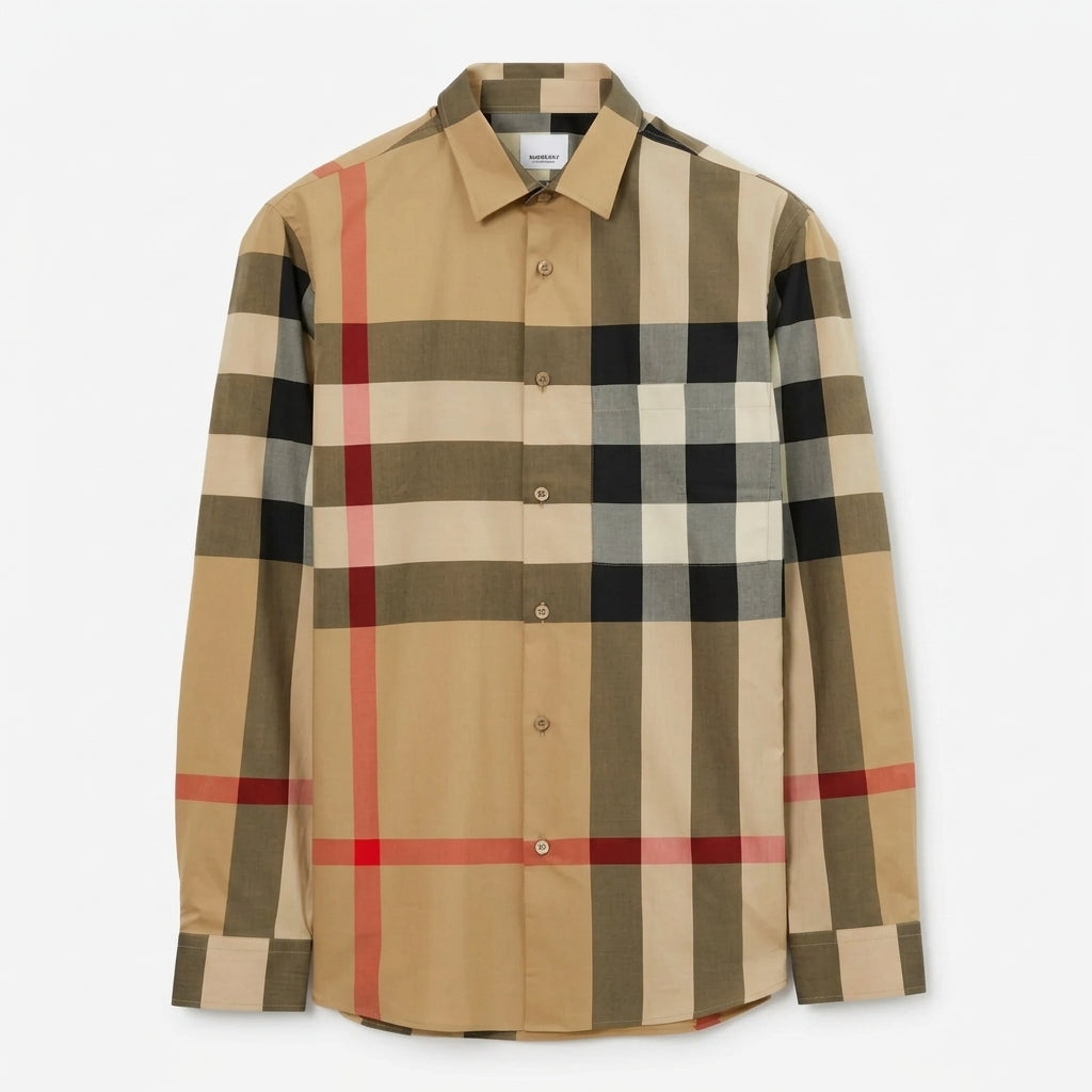 Burberry Camicia a quadri in cotone