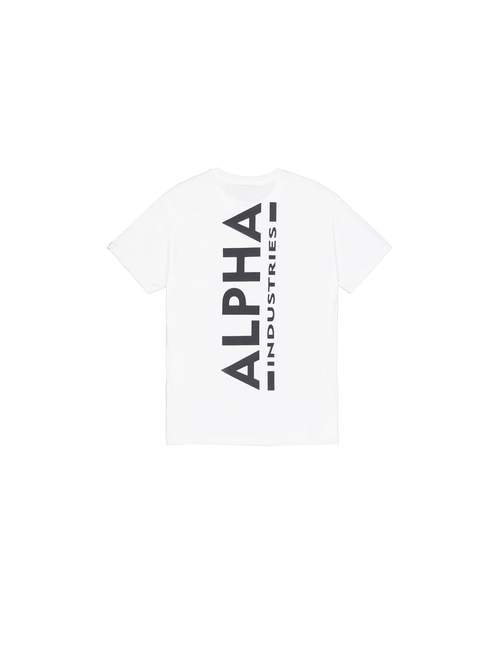 Alpha Industries T Shirt Backprint bianca