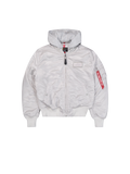 Alpha Industries MA-1 Zip Hood Backprint Slim Bomber Jacket