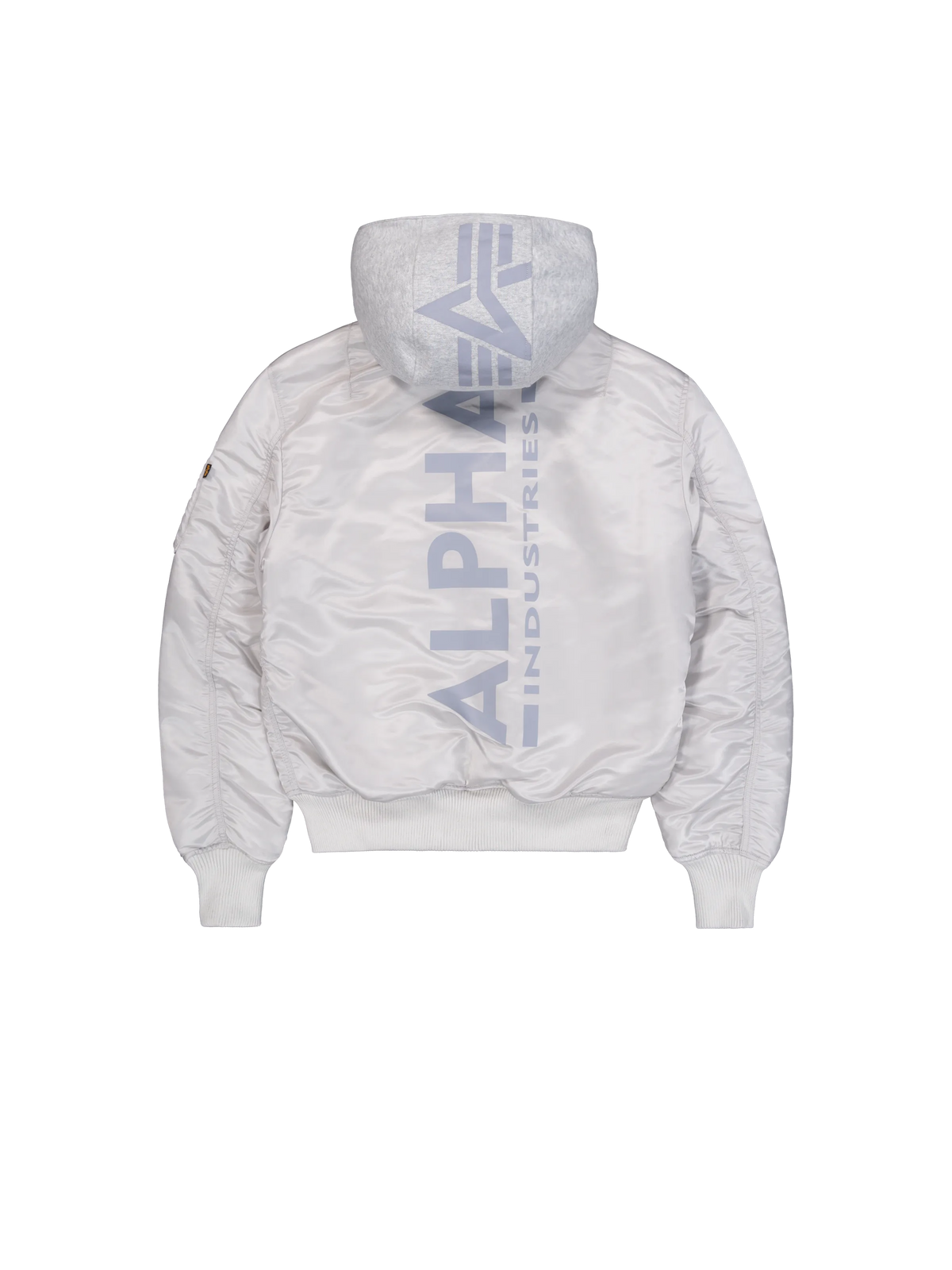 Alpha Industries MA-1 Zip Hood Backprint Slim Bomber Jacket