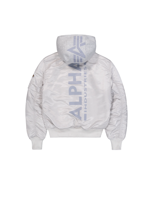 Alpha Industries MA-1 Zip Hood Backprint Slim Bomber Jacket