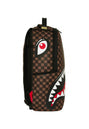 Sprayground Sharks In Paris Wtf Bubble Brown Check Backpack Zaini Uomo | 910B8634NSZ