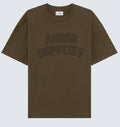 AMISH T-SHIRT IN JERSEY CON STAMPA LOGO SHADOW