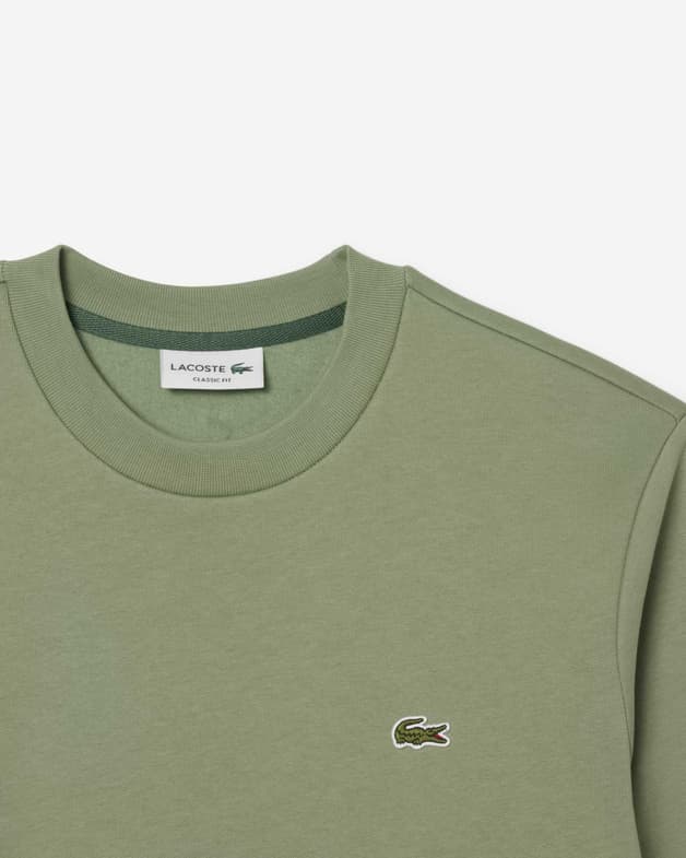 Lacoste Felpa girocollo con logo Lacoste ricamato