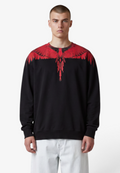 Marcelo Burlon County of Milan Felpa uomo girocollo in cotone con stampa ali F6CMMASW043