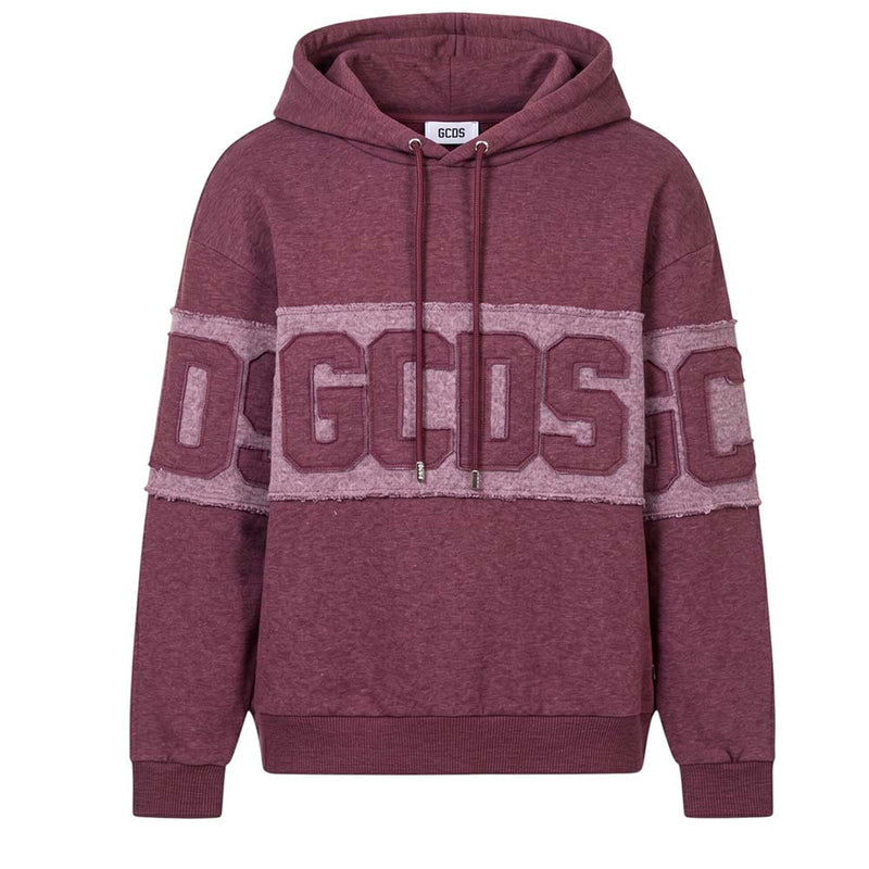 GCDS Felpa con Cappuccio con Patch Logo c2mwqe004f169