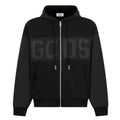GCDS Felpa Nera Con Cappuccio E Logo Z0MLQE143F004/999B Unisex