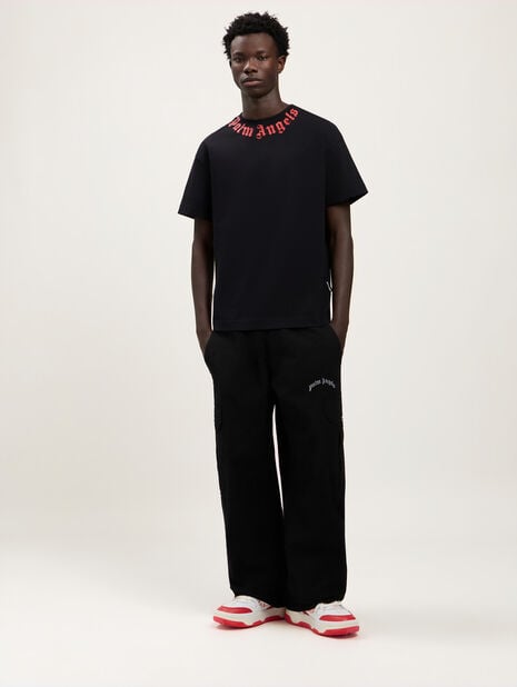 Palm Angels T-shirt con logo sul collo