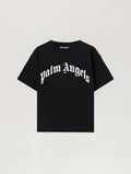 Palm Angels T-shirt con logo curvo