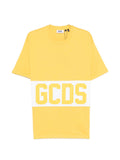 GCDS T-shirt uomo mezza manica gialla GCDS