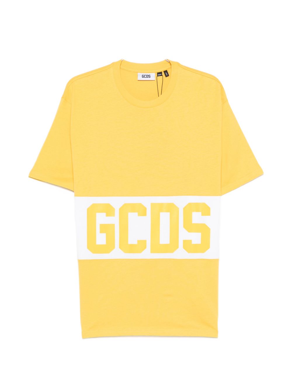 GCDS T-shirt uomo mezza manica gialla GCDS