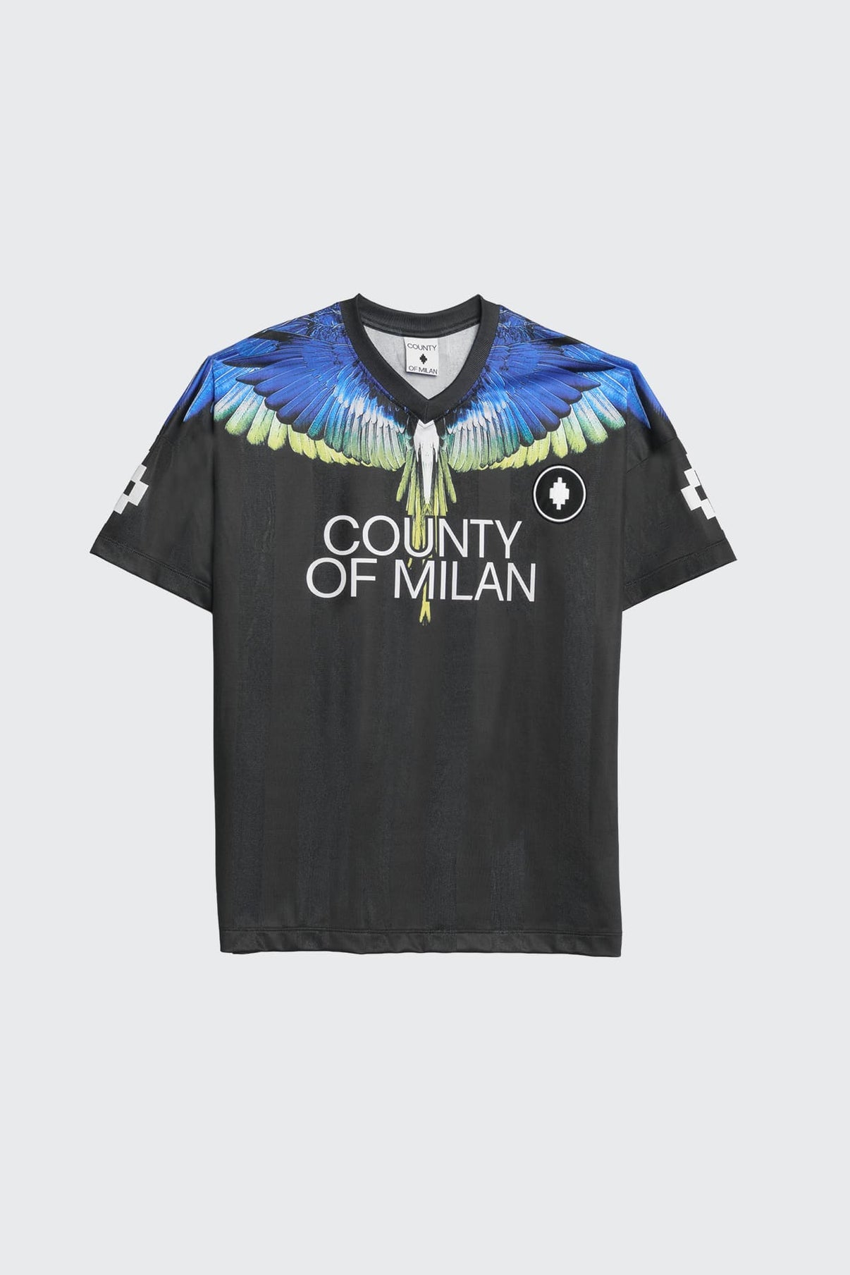 County of Milan T-Shirt Soccer Con Stampa Ali S6CMMATH086
