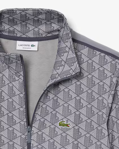 Lacoste Giacca della tuta in jacquard con zip Paris