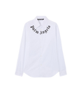 Camicia bianca con logo sul collo Palm Angels