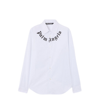 Camicia bianca con logo sul collo Palm Angels