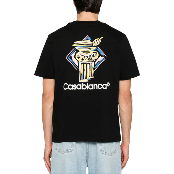 Casablanca Diamond Column T-Shirt Black