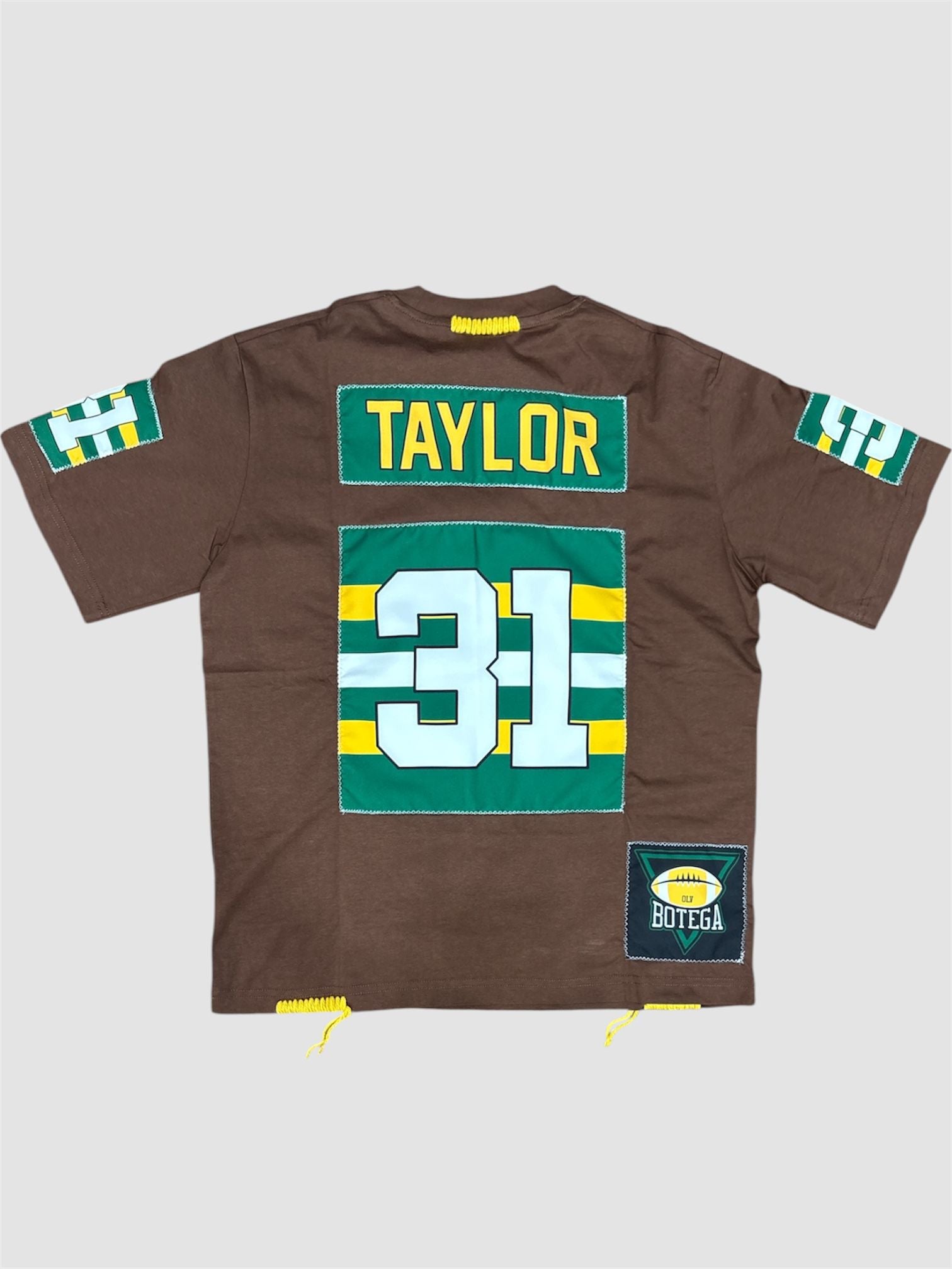 T-Shirt "BOTEGA" Football Mickey – Jim Taylor #31 Heritage – Brown Reconstructed Tee