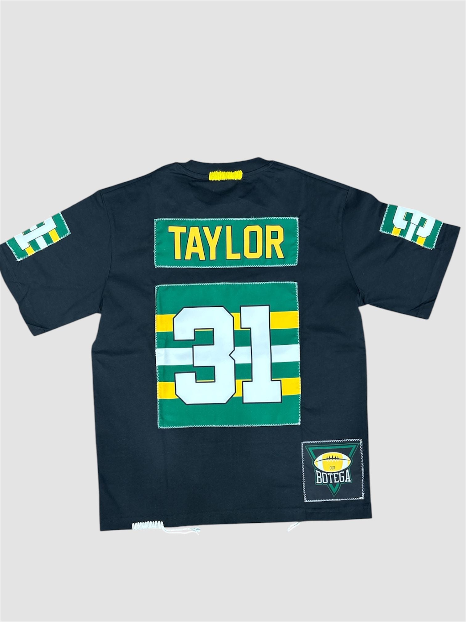 T-Shirt "BOTEGA" Football Mickey – Black Edition – Jim Taylor #31 Custom Patch