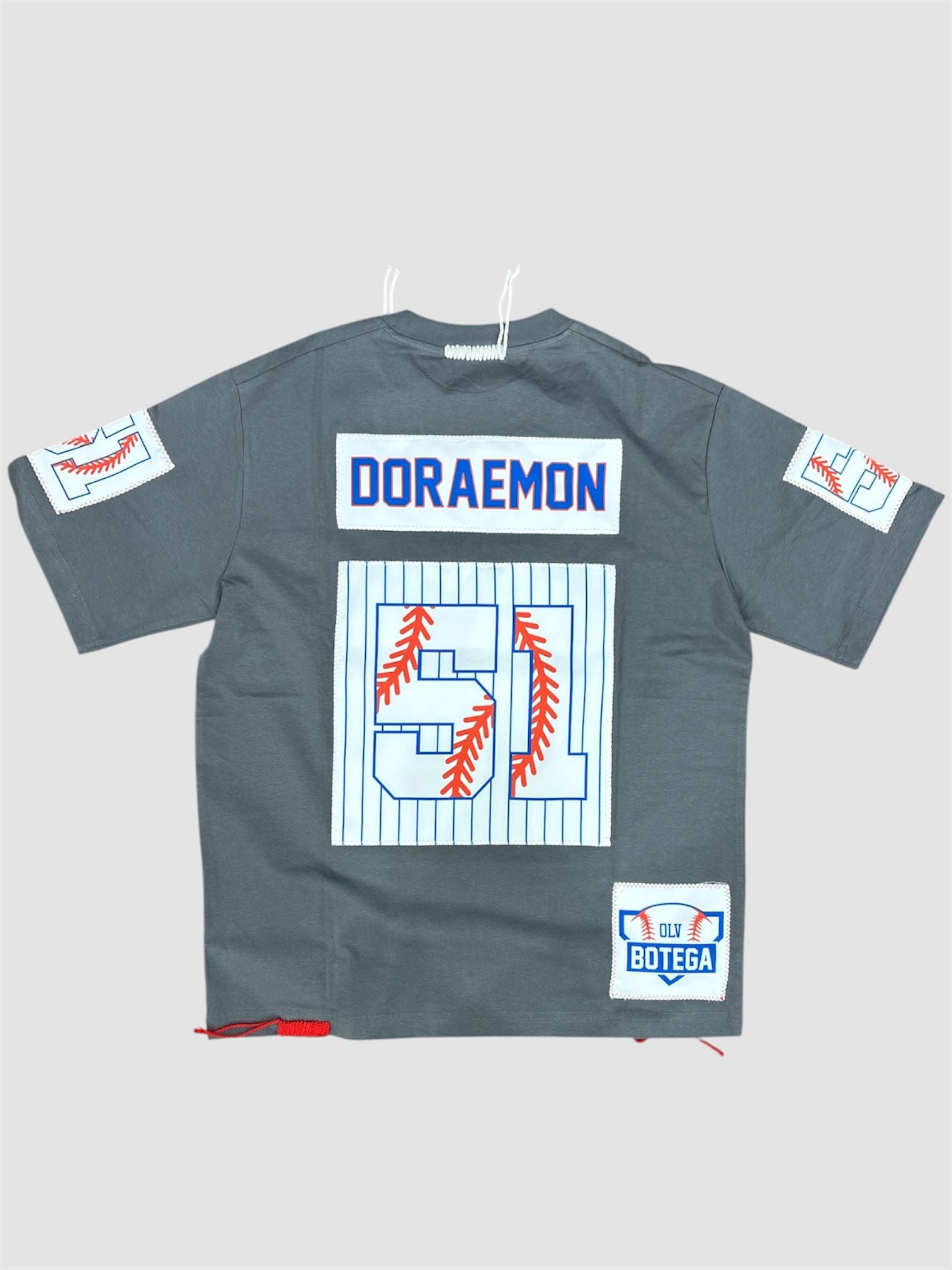 T-Shirt "BOTEGA" Doraemon Baseball – NY Heritage #51 – Custom Reconstructed Tee