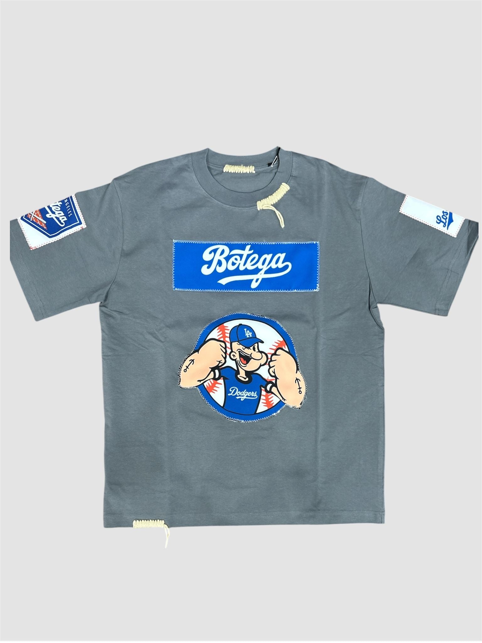 T-shirt Custom Reworked "Botega" Los Angeles Dodgers - Matt Kemp #27 - Grigia