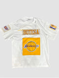 T-shirt Custom Reworked "Botega" LA Lakers – Kobe Bryant #24 – White Edition