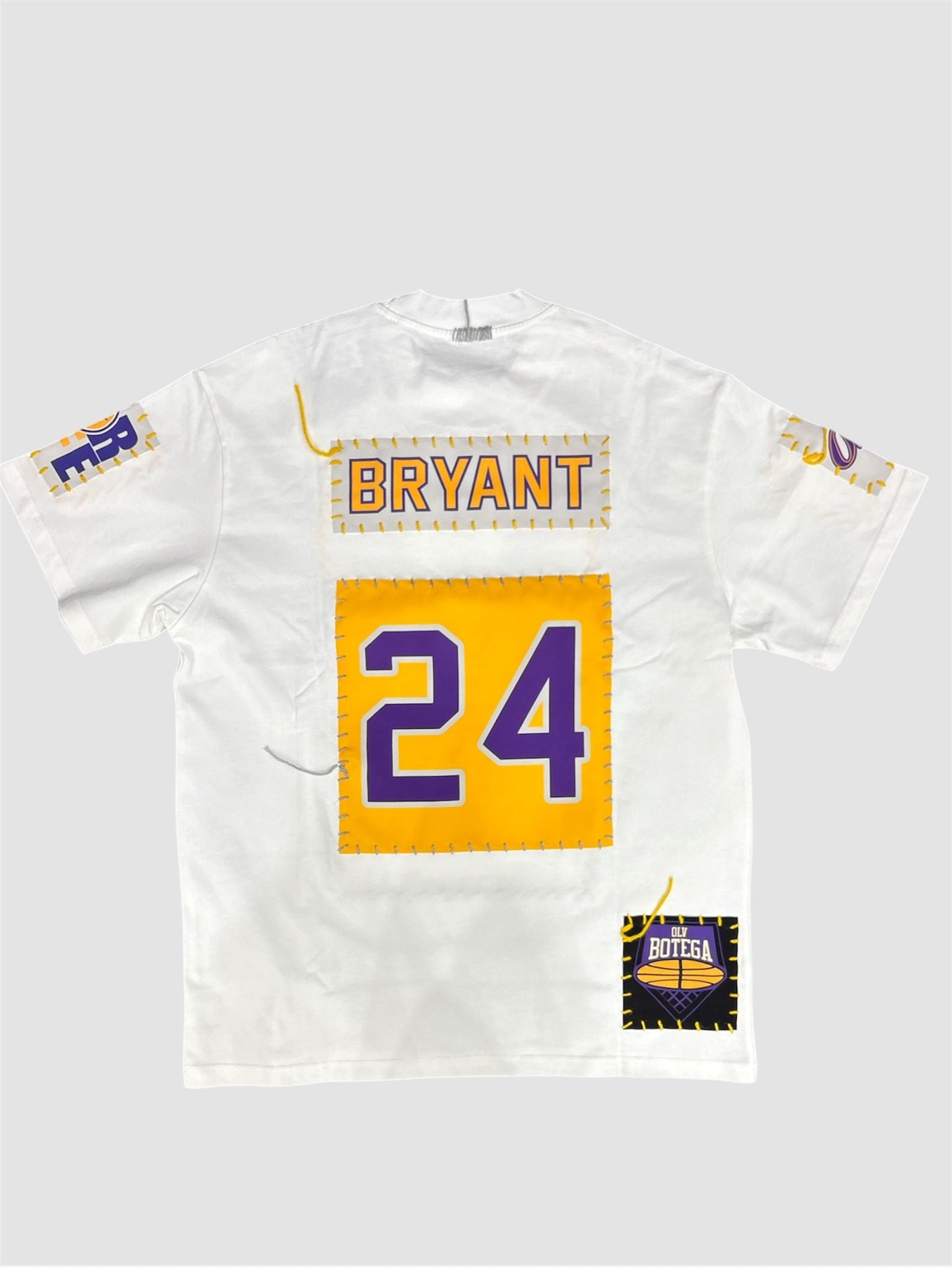 T-shirt Custom Reworked "Botega" LA Lakers – Kobe Bryant #24 – White Edition