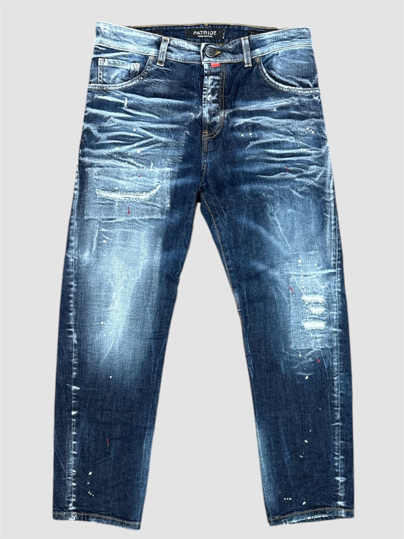 Jeans Slim-Regular Toppe e Vernice Patriot Denim pkym01