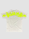 DISCLAIMER T-Shirt 55401 grigia/verde fluo