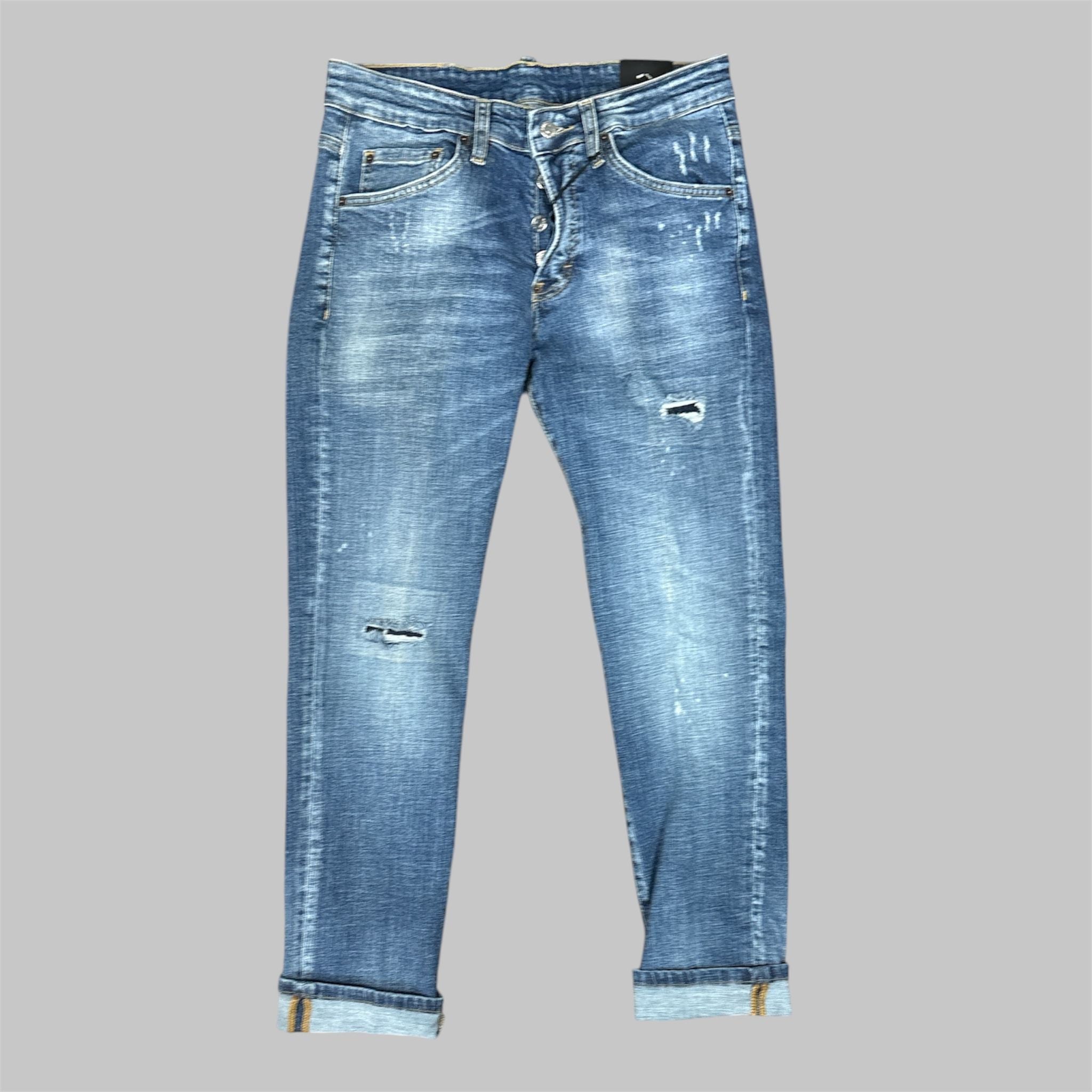 Marcoric Jeans Mod 2850 Uomo - Slim Fit Azzurro Chiaro